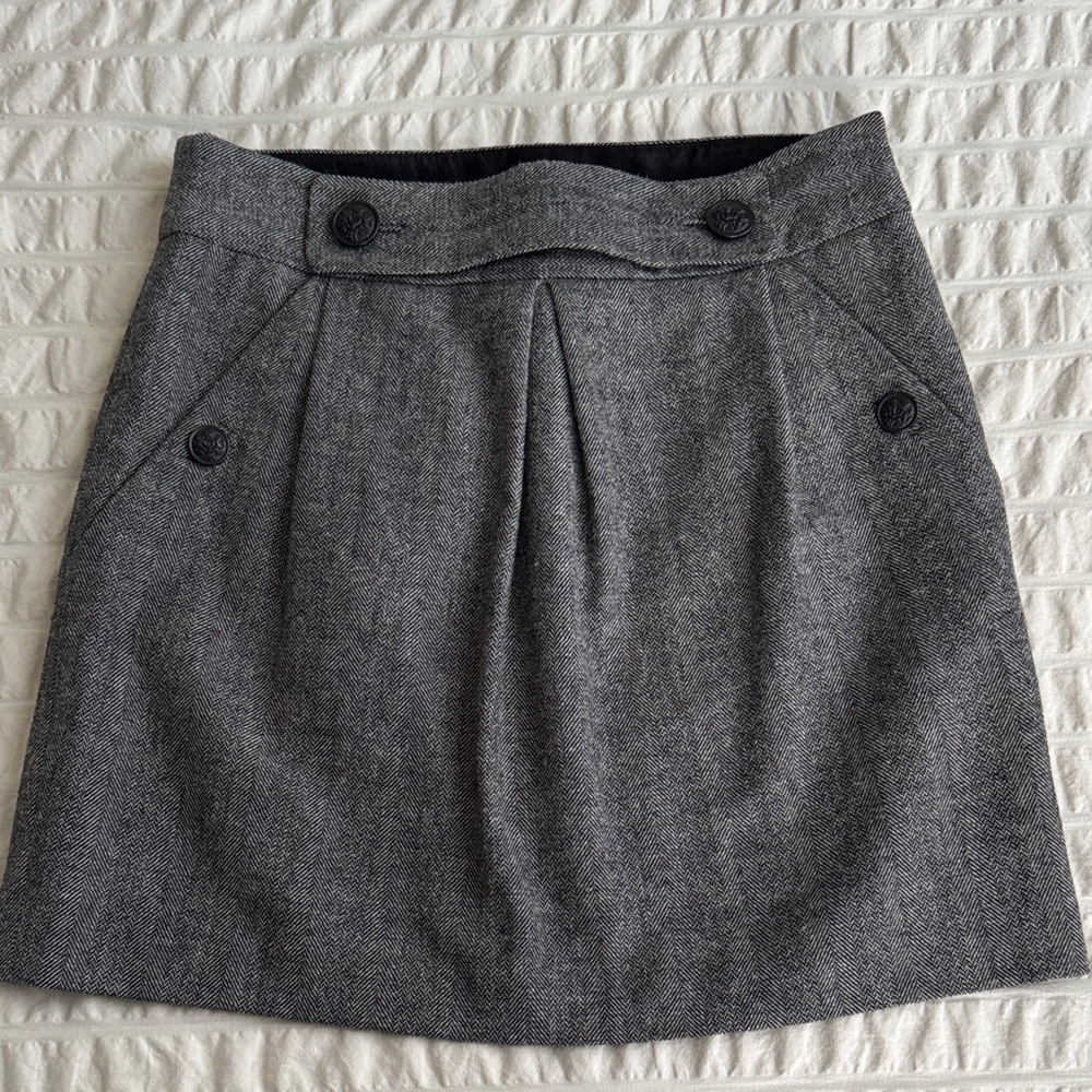 Banana Republic Herringbone Wool Skirt